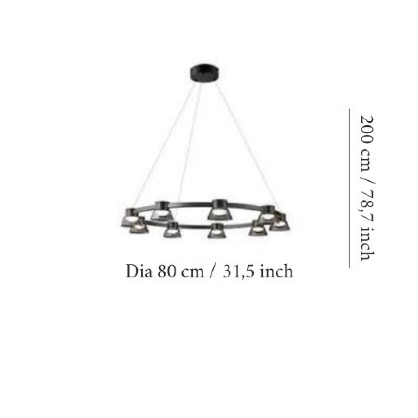 Gunnar Nordic Linear LED Chandelier - Pendant Lights | Lucera Lighting