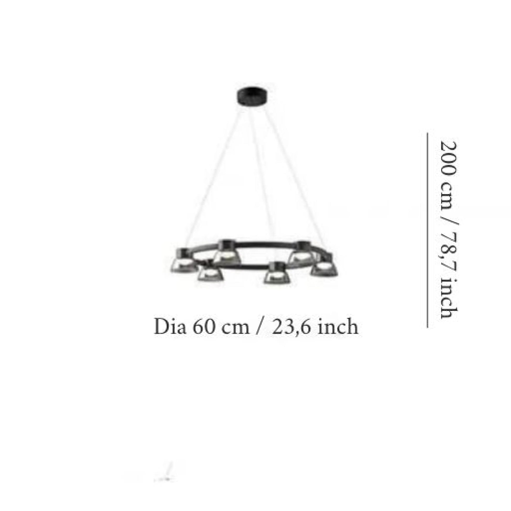 Gunnar Nordic Linear LED Chandelier - Pendant Lights | Lucera Lighting