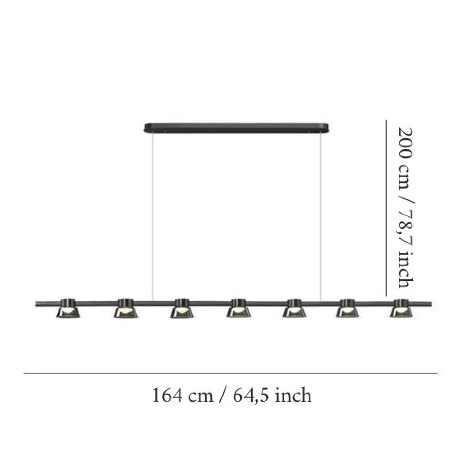 Gunnar Nordic Linear LED Chandelier - Pendant Lights | Lucera Lighting