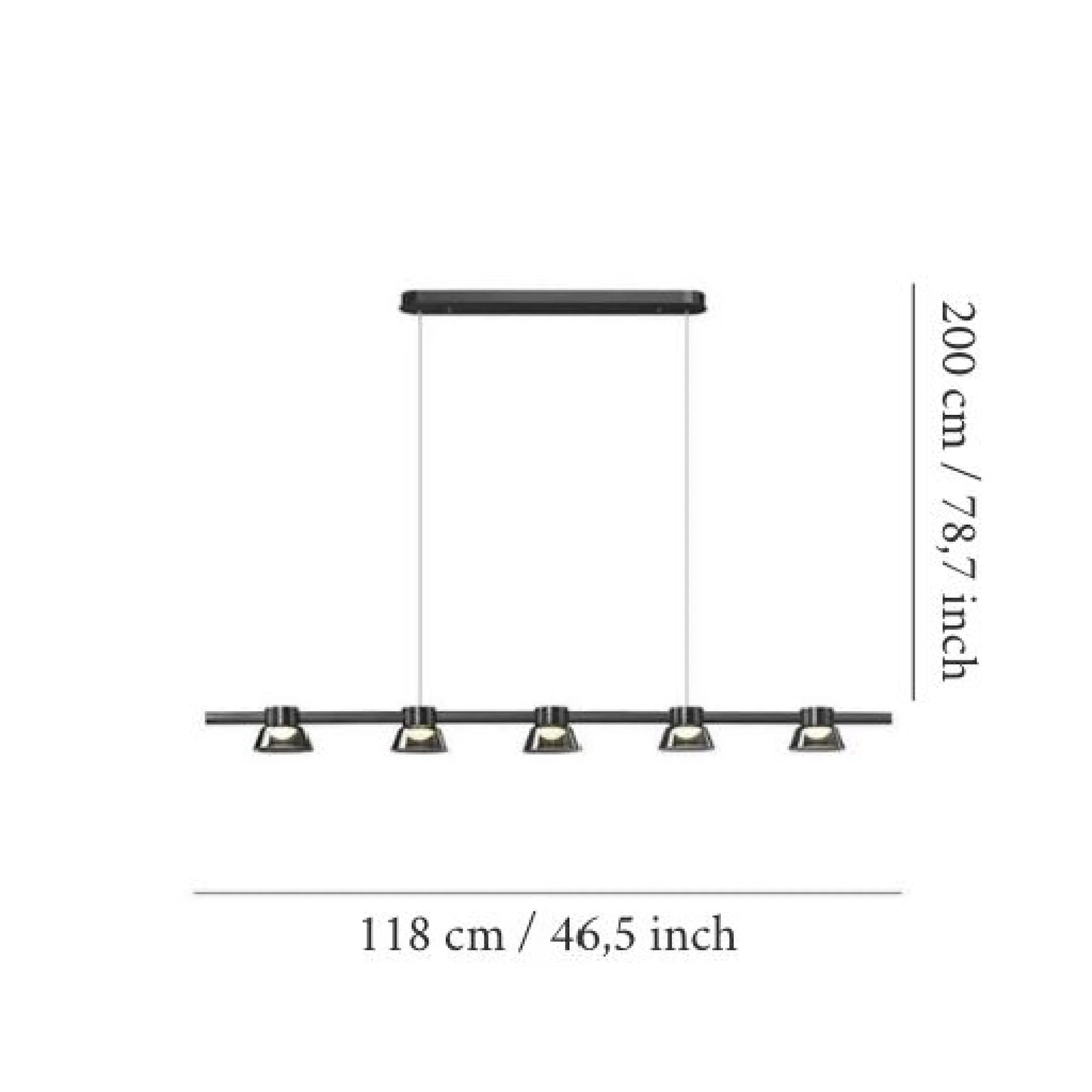 Gunnar Nordic Linear LED Chandelier - Pendant Lights | Lucera Lighting