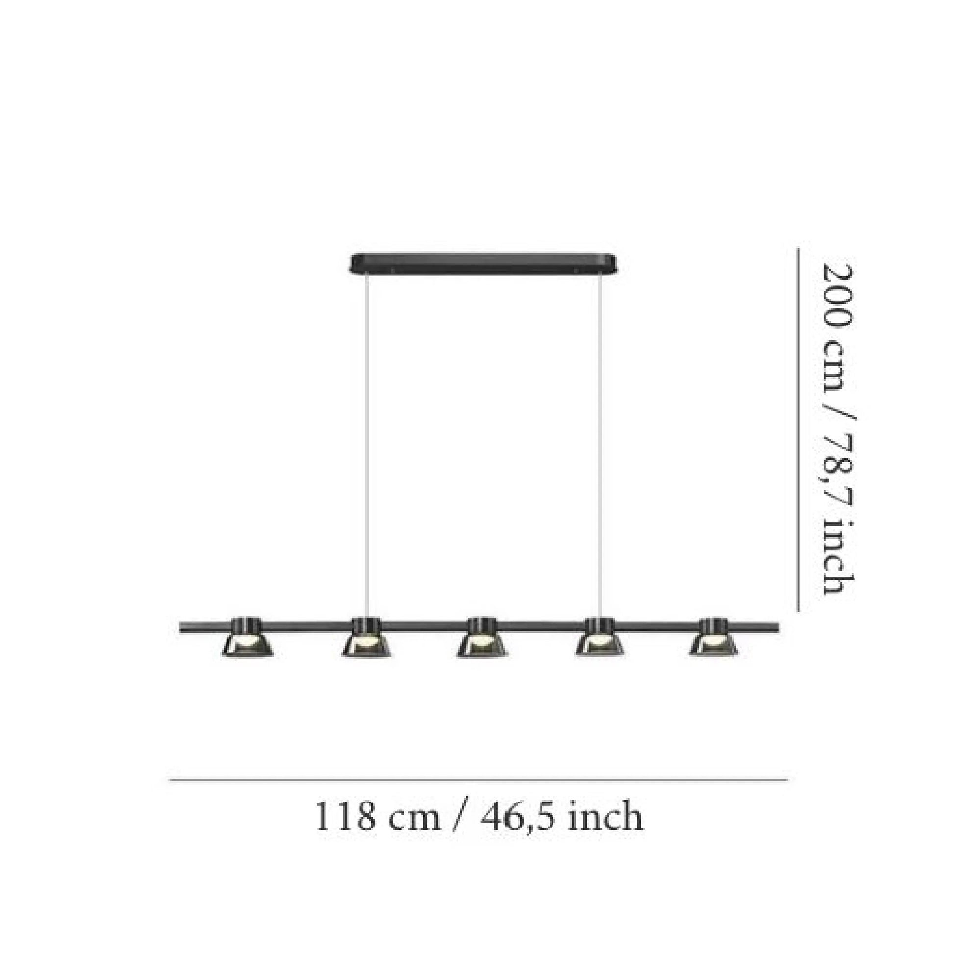 Gunnar Nordic Linear LED Chandelier - Pendant Lights | Lucera Lighting