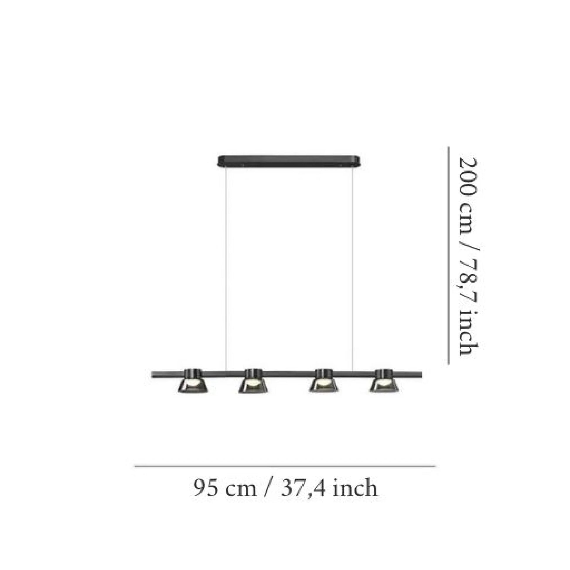 Gunnar Nordic Linear LED Chandelier - Pendant Lights | Lucera Lighting