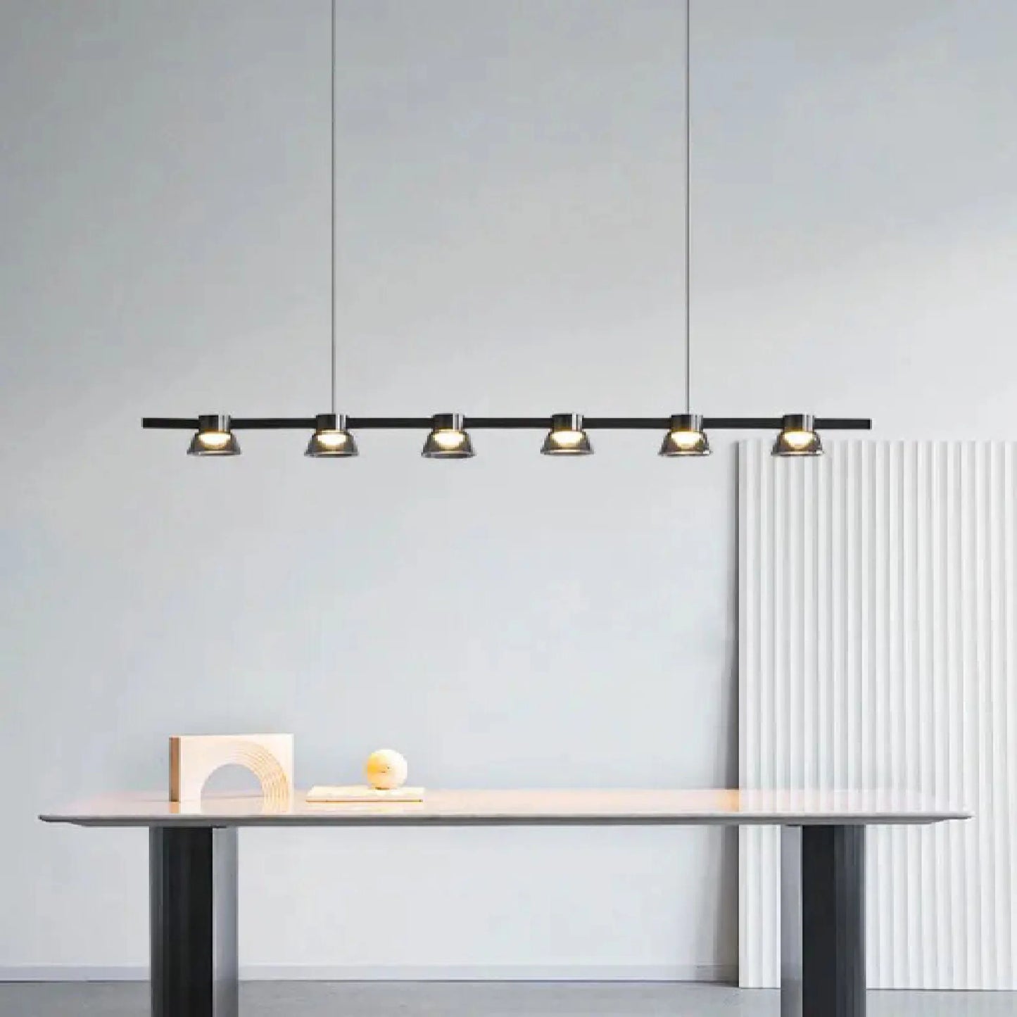 Gunnar Nordic Linear LED Chandelier - Pendant Lights | Lucera Lighting