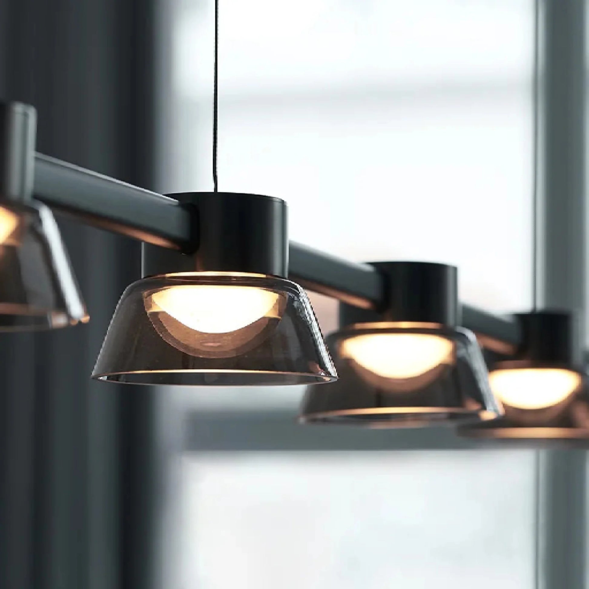 Gunnar Nordic Linear LED Chandelier - Pendant Lights | Lucera Lighting