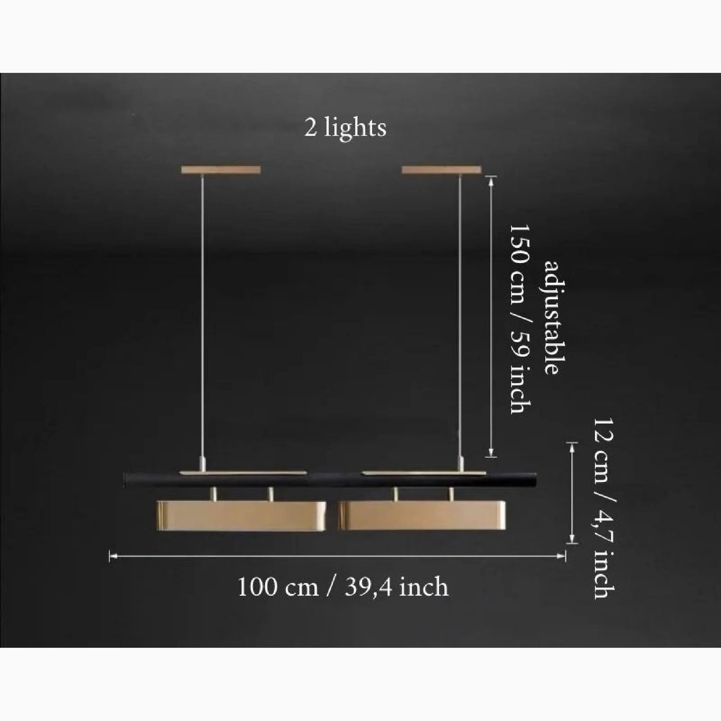 Oskar Modern Minimalistic Blocks LED Chandelier - Pendant Lights | Lucera Lighting