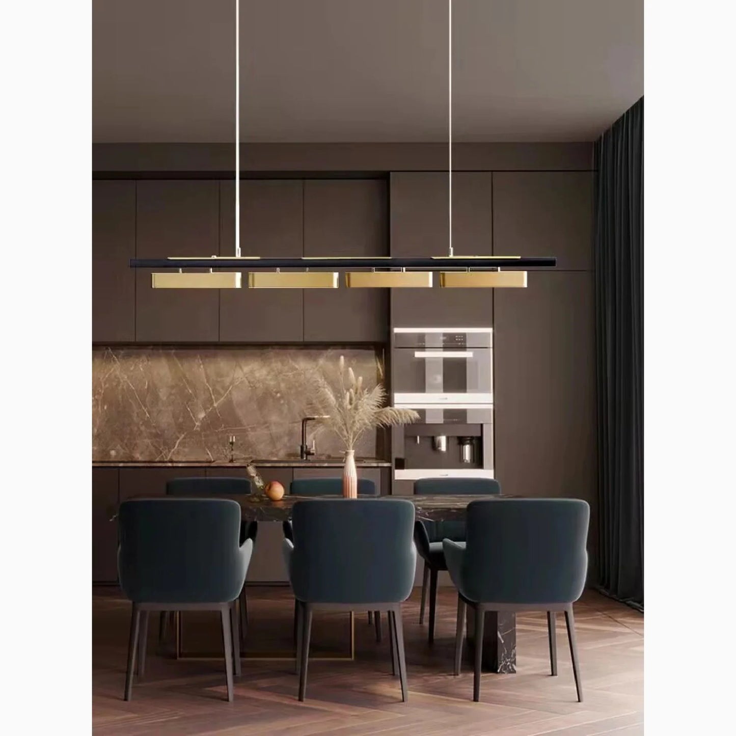 Oskar Modern Minimalistic Blocks LED Chandelier - Pendant Lights | Lucera Lighting