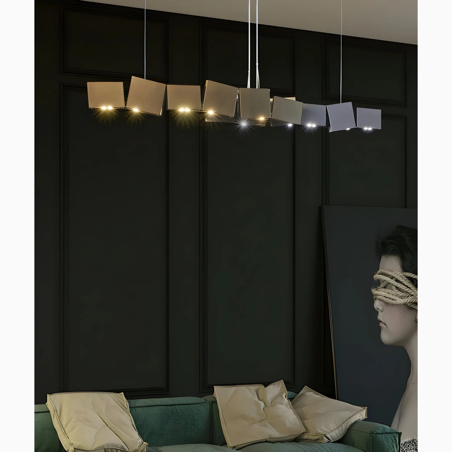 Freya Postmodern Iron Box Chandelier - Pendant Lights | Lucera Lighting