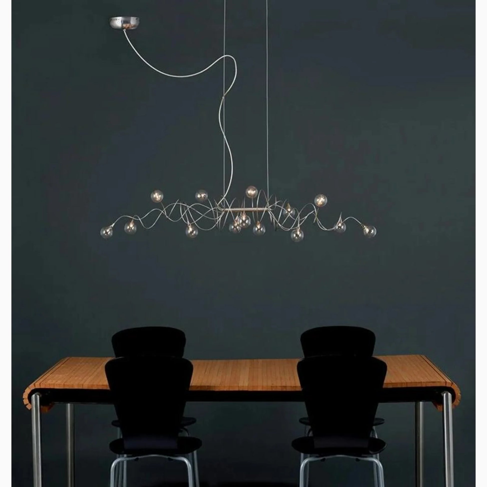Astrid Abstract LED Glass Chandelier - Chandeliers | Lucera Lighting