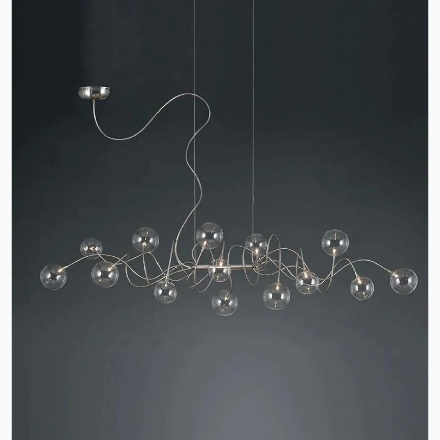 Astrid Abstract LED Glass Chandelier - Chandeliers | Lucera Lighting