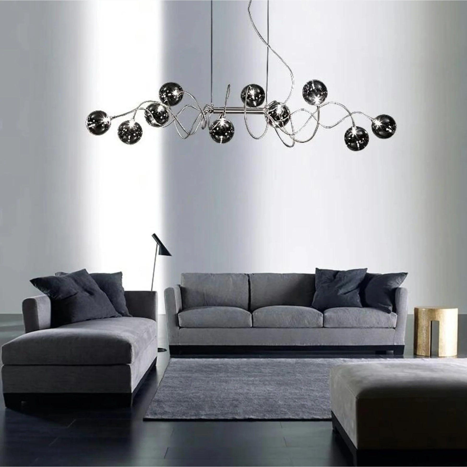 Astrid Abstract LED Glass Chandelier - Chandeliers | Lucera Lighting