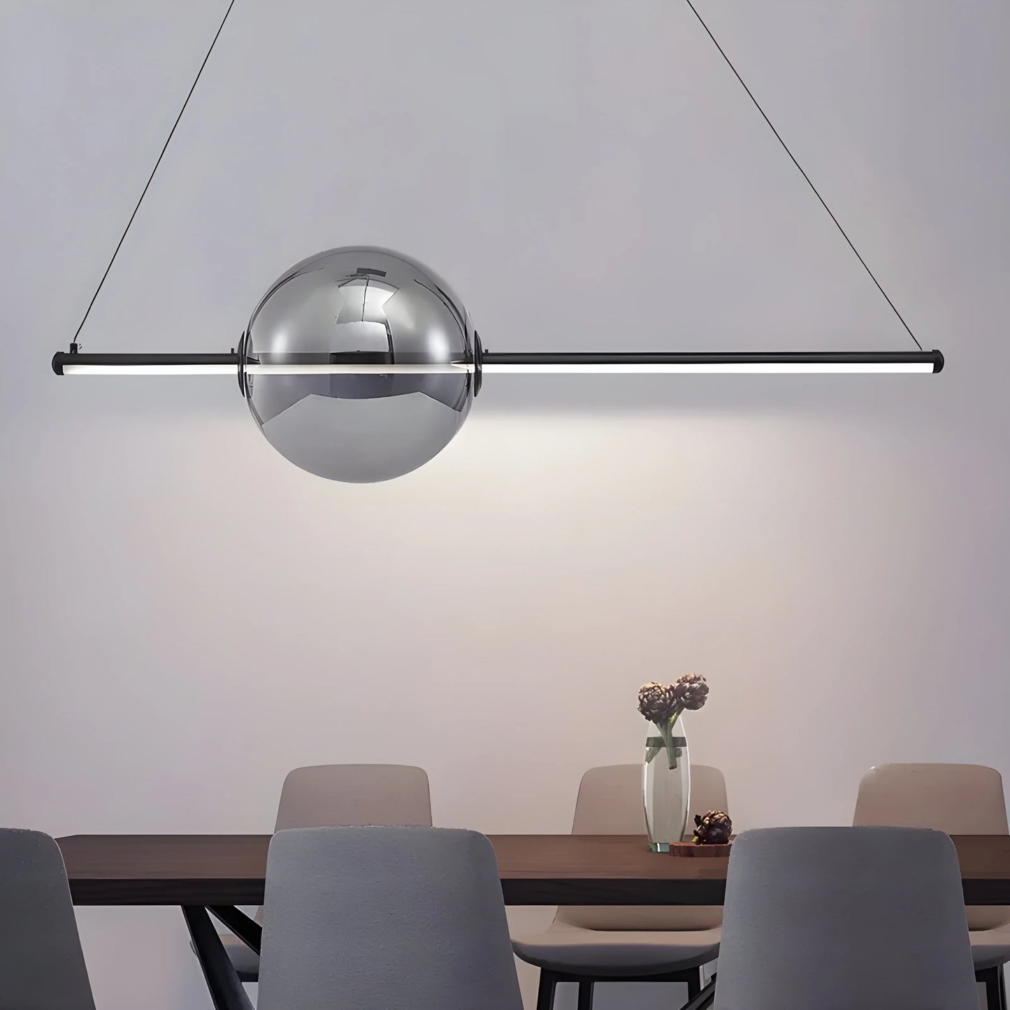 Bjorn Modern Glass LED Chandelier - Pendant Lights | Lucera Lighting