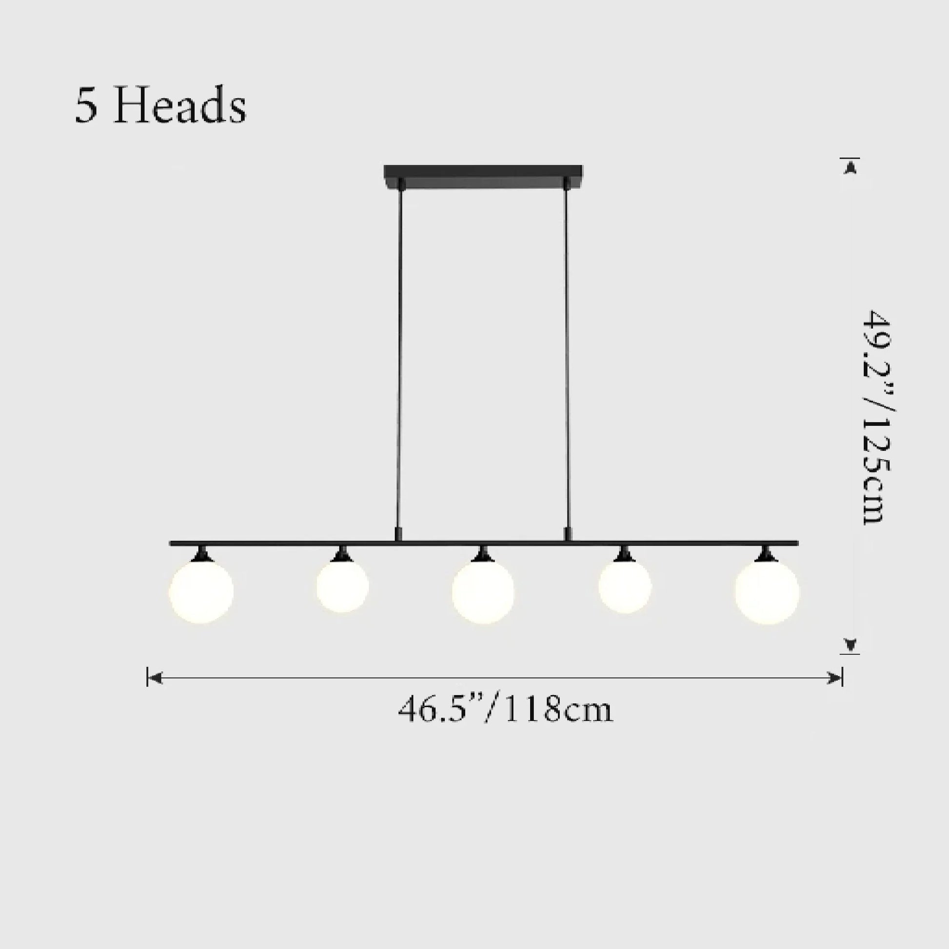 Sepia Glass Ball LED Chandelier - Pendant Lights | Lucera Lighting