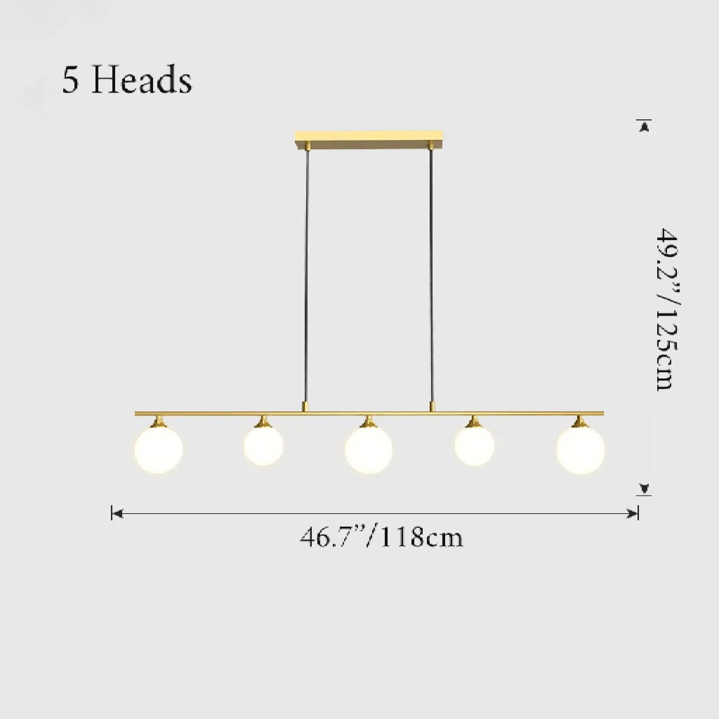 Sepia Glass Ball LED Chandelier - Pendant Lights | Lucera Lighting