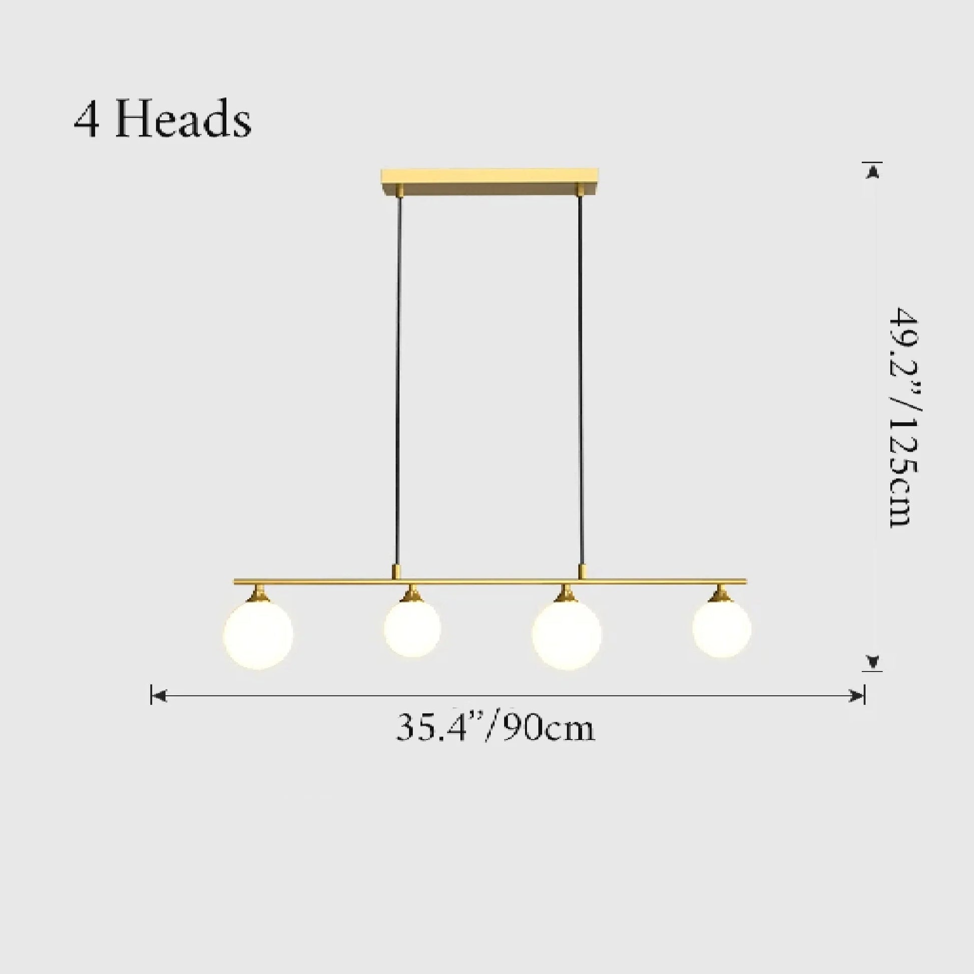 Sepia Glass Ball LED Chandelier - Pendant Lights | Lucera Lighting