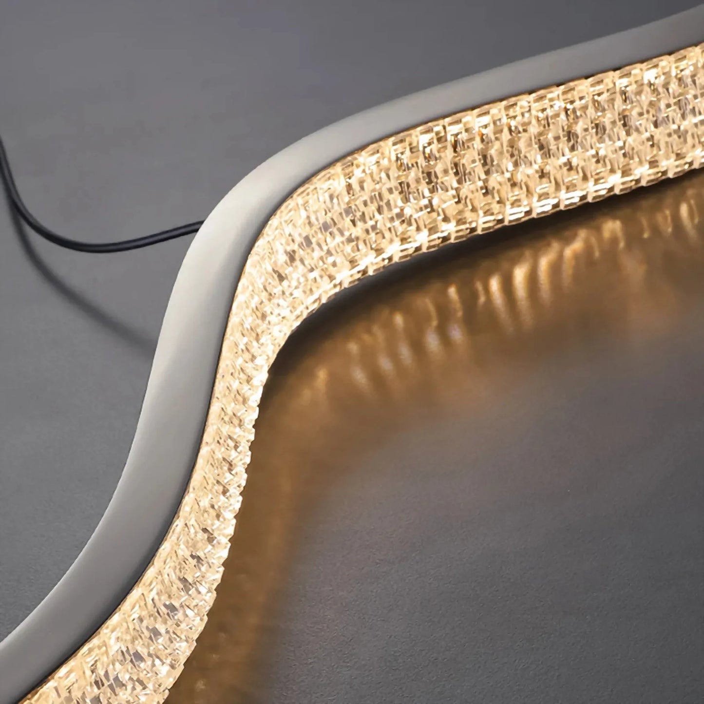 Cordovan Wave Pearl Black Pendant Chandelier - Pendant Lights | Lucera Lighting