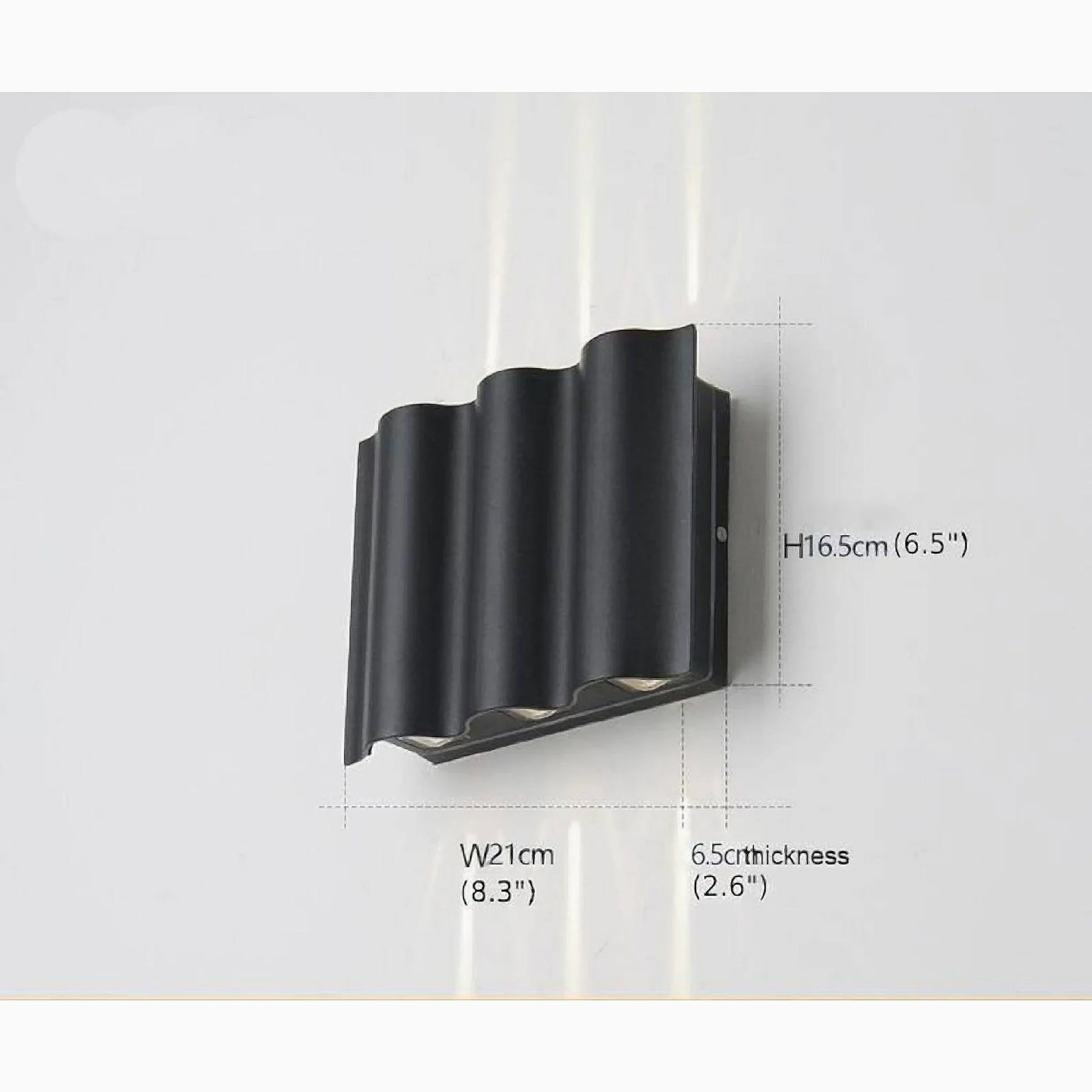 Sable Black Outdoor LED Wall Lamp - Exterior wall | Lucera Lighting