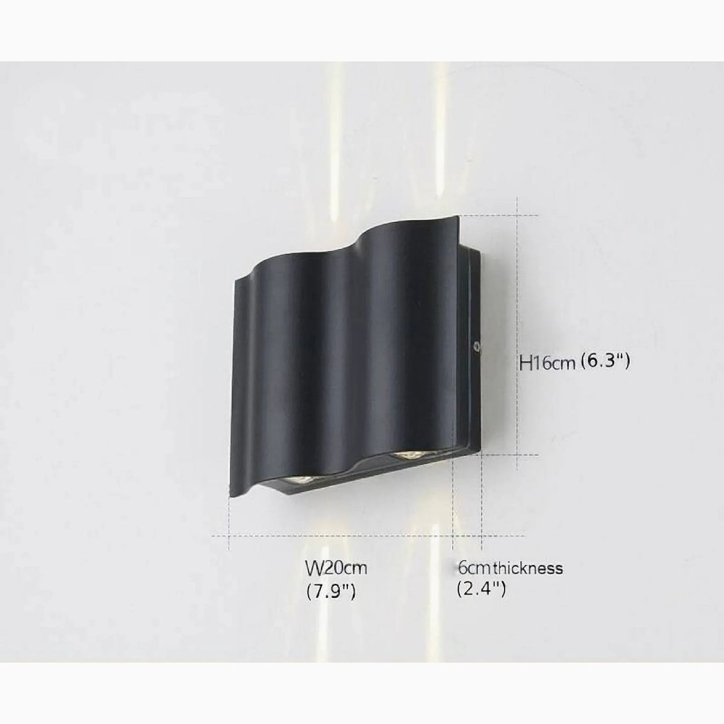 Sable Black Outdoor LED Wall Lamp - Exterior wall | Lucera Lighting