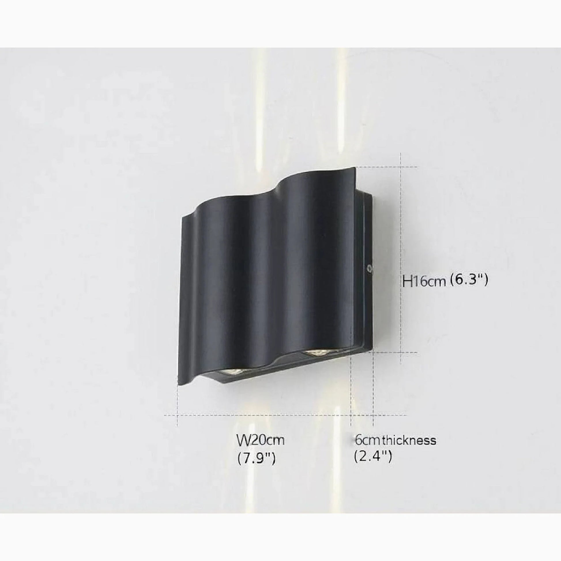 Sable Black Outdoor LED Wall Lamp - Exterior wall | Lucera Lighting