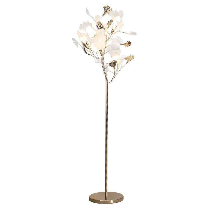 Beryl Ginkgo Leaves LED Floor Lamp - Chandeliers | Lucera Lighting
