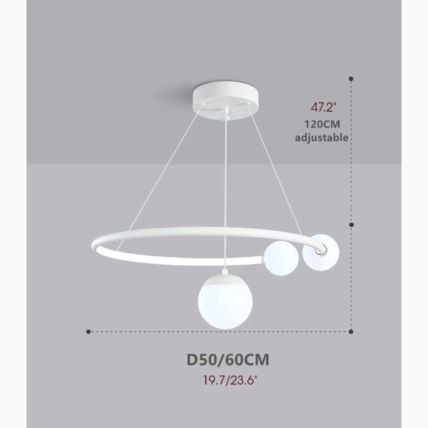Gro Hanging Ball Pendant Light - Chandeliers | Lucera Lighting