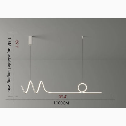 close-up of Eira Nordic pendant lamp acrylic diffuser showing soft light emission and linear design