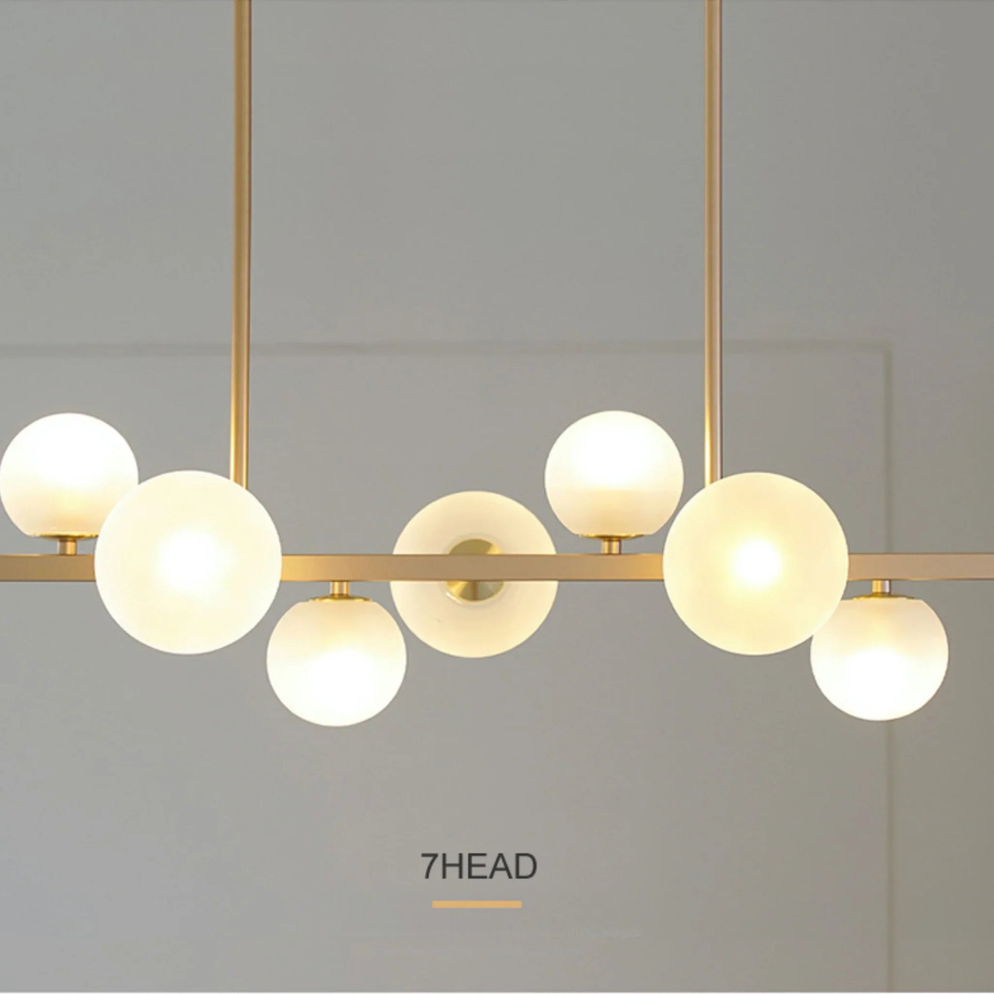 Nord Gold Pearls Chandelier for Kitchen - Pendant Lights | Lucera Lighting