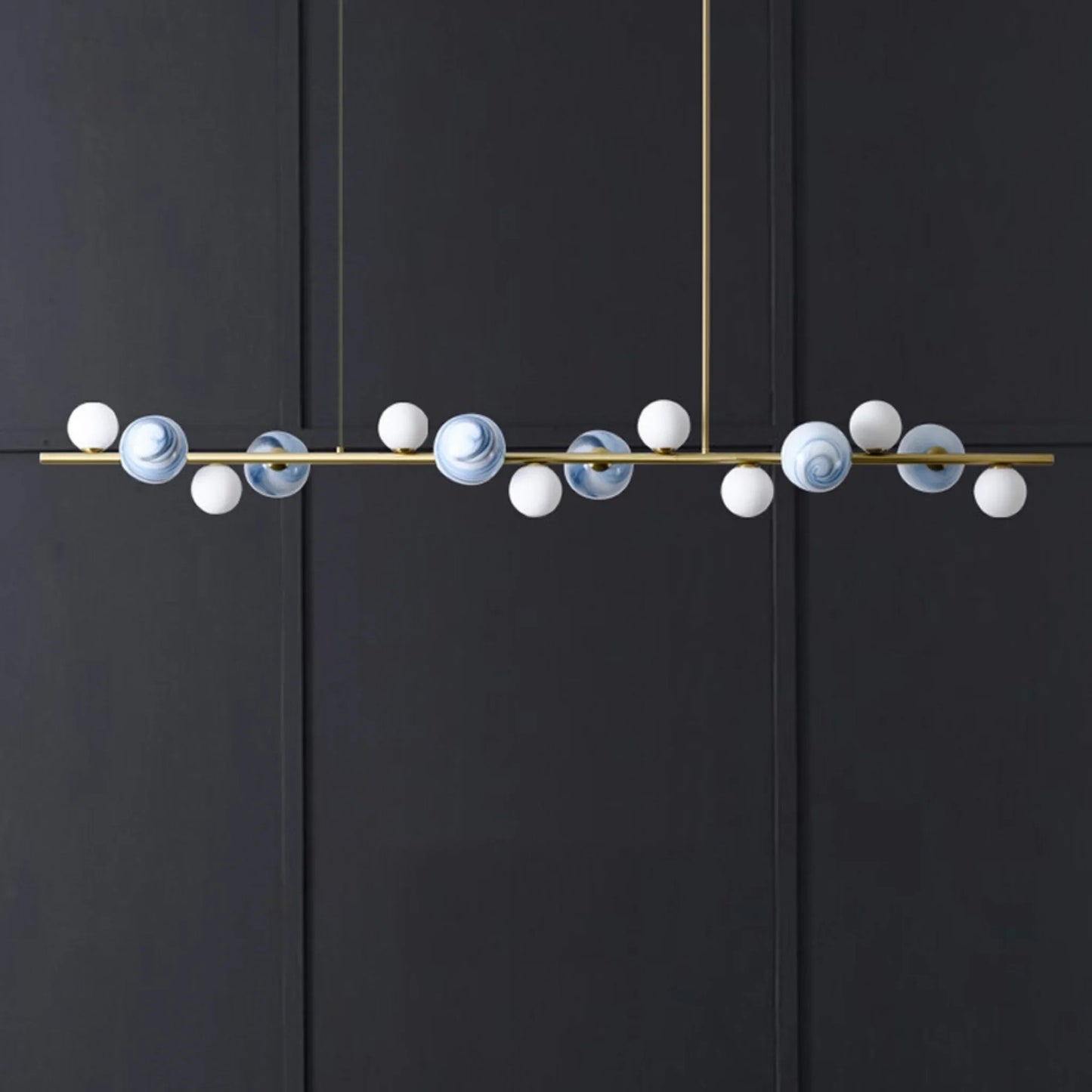Ran Linear Chandelier for Dining Room - Pendant Lights | Lucera Lighting