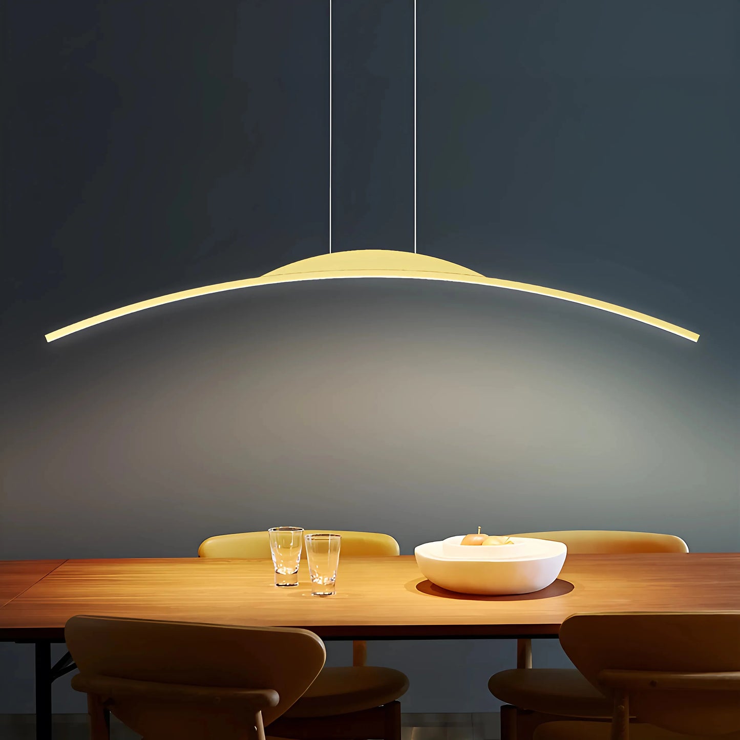 Edda Minimalist Black Chandelier - Pendant Lights | Lucera Lighting