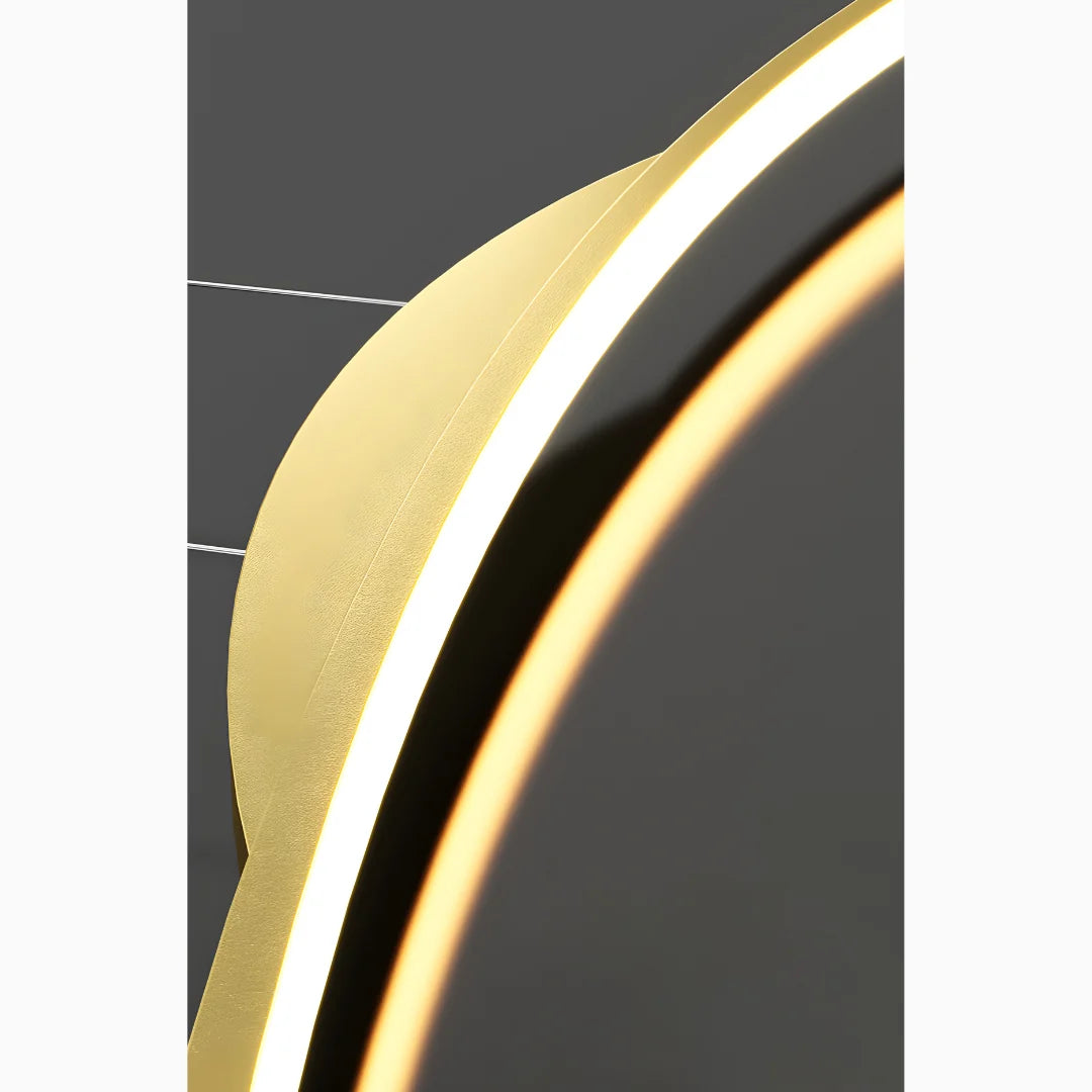 Edda Minimalist Black Chandelier - Pendant Lights | Lucera Lighting
