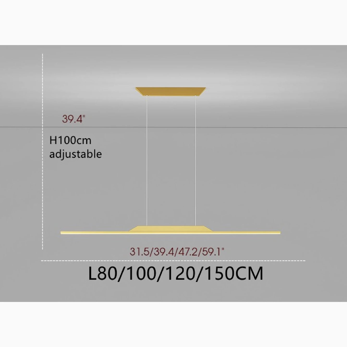 Vind Gold/Black Minimalistic Chandelier - Pendant Lights | Lucera Lighting