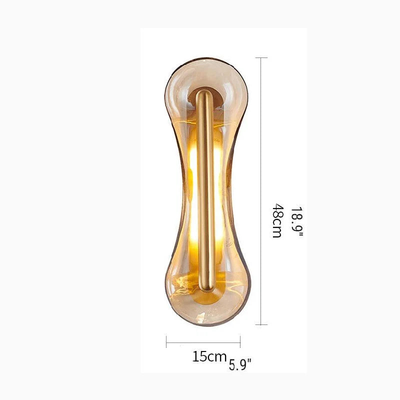 Spire Glass Wall Lamp - Innovative Style for Living Room, B - Wall Lights & Sconces | Lucera Lighting