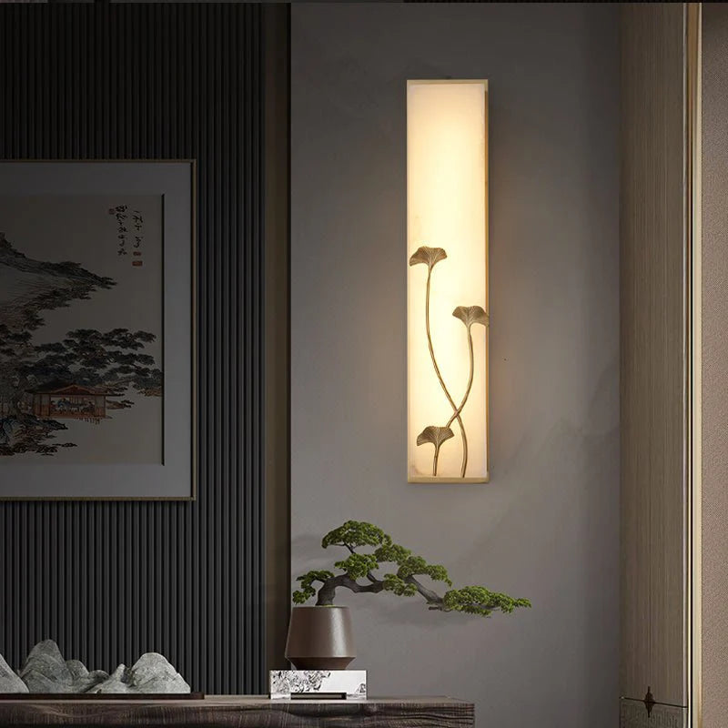 Fractal Bamboo & Ginkgo Wall Lamp - Wall Lights & Sconces | Lucera Lighting