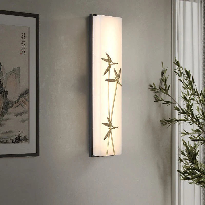 Fractal Bamboo & Ginkgo Wall Lamp - Wall Lights & Sconces | Lucera Lighting
