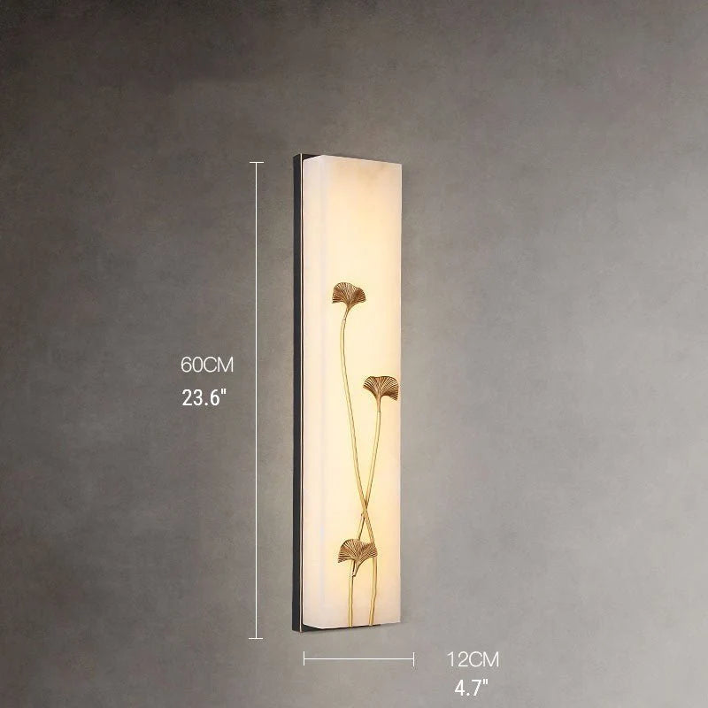 Fractal Bamboo & Ginkgo Wall Lamp - Wall Lights & Sconces | Lucera Lighting