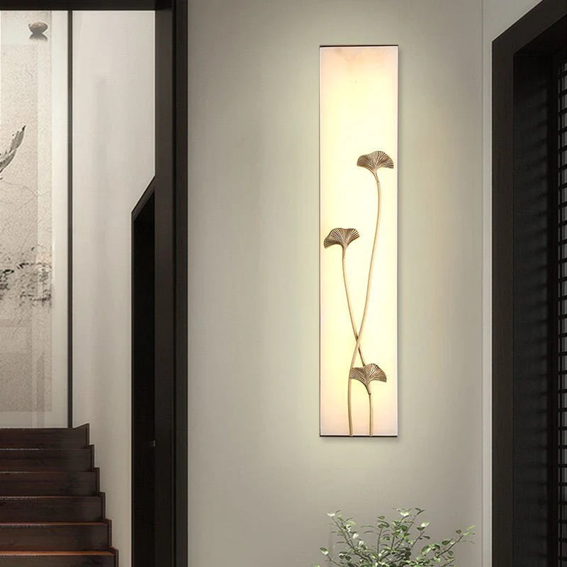 Fractal Bamboo & Ginkgo Wall Lamp - Wall Lights & Sconces | Lucera Lighting