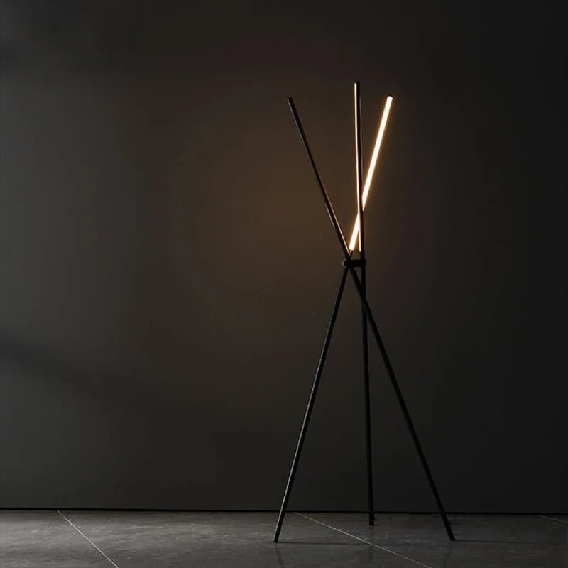 Iolite Post Modern Black LED Minimalistic Floor Lamp - Lamps | Lucera Lighting
