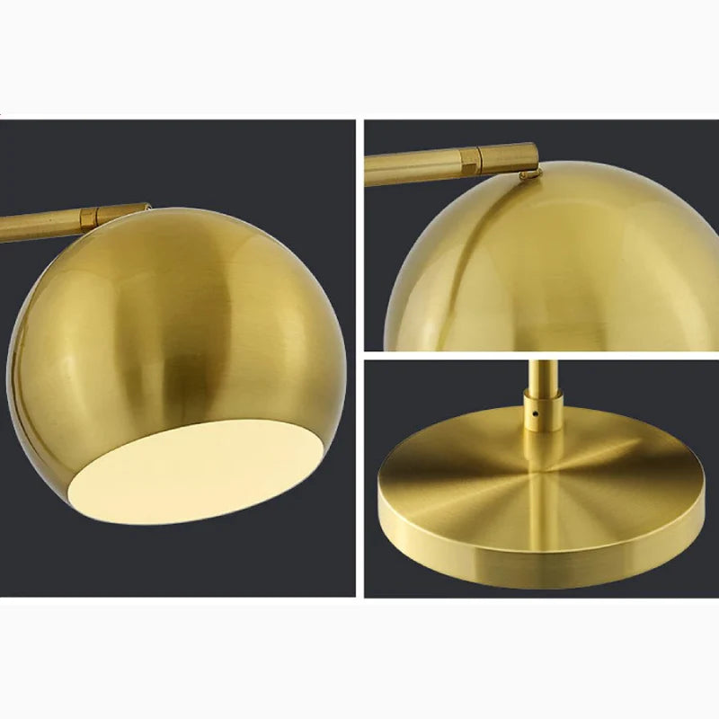 Tanzanite Black and Gold Floor Lamp for Reading - Lamps | Lucera Lighting
