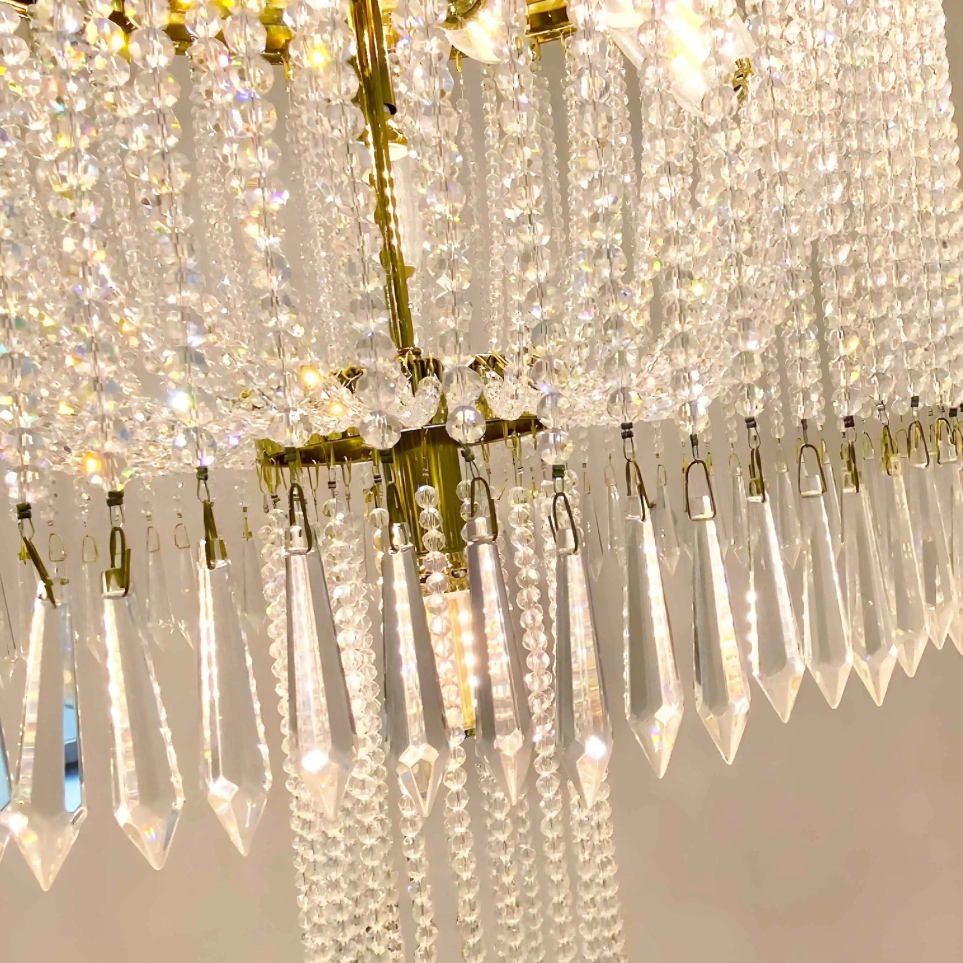 Juniper Large Spiral Crystal Chandelier for Staircase - Chandeliers | Lucera Lighting