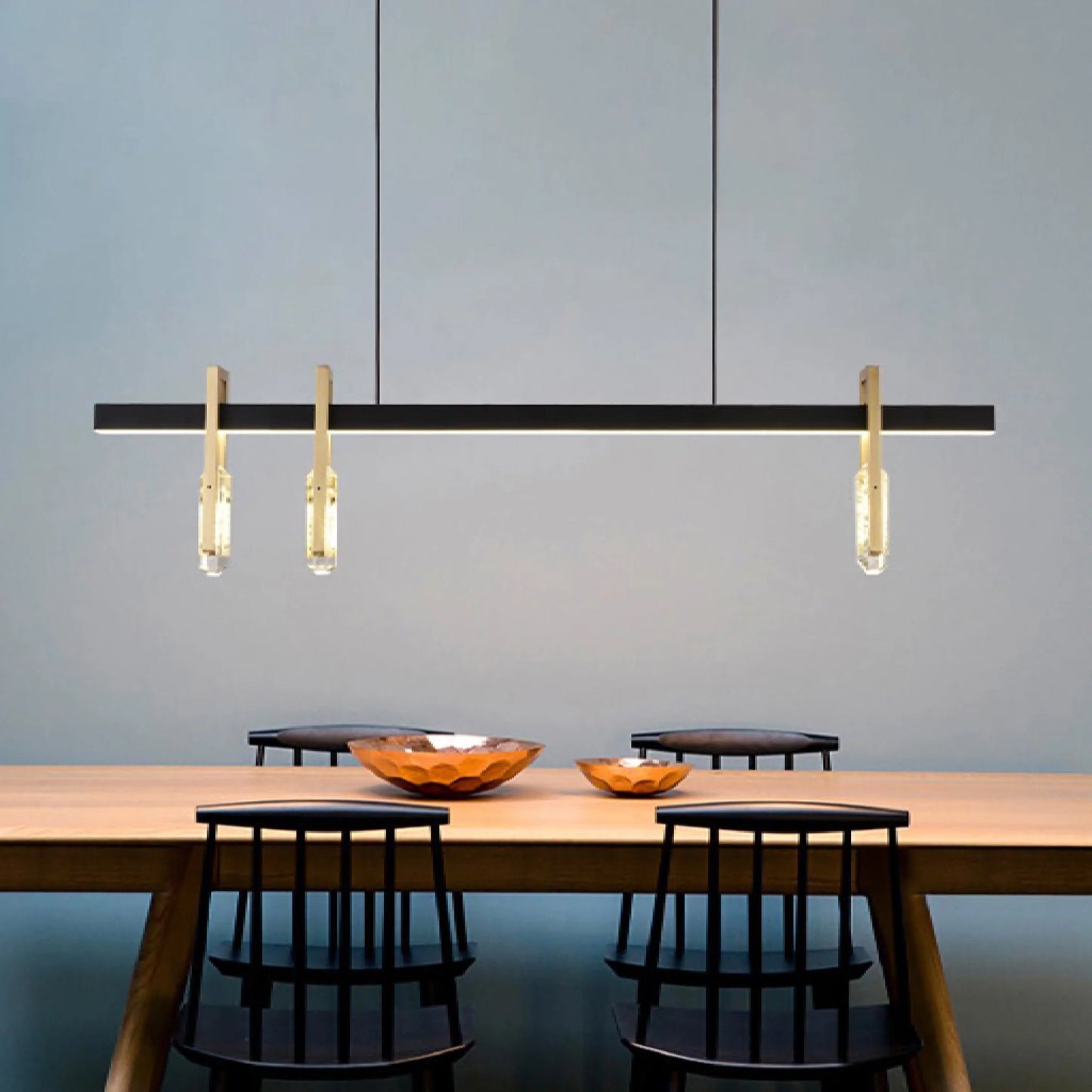 Jord Postmodern Copper Crystal Pendant Lamp - Pendant Lights | Lucera Lighting