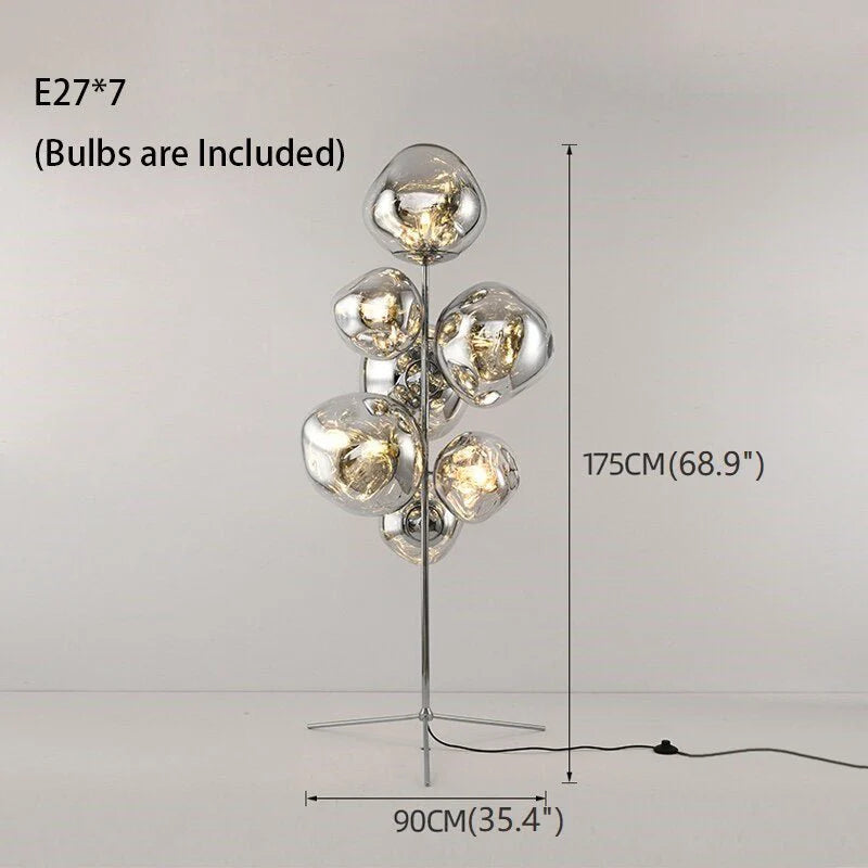 Moonstone Freiburg Standing Acrylic Lava Stone LED Floor La - Lamps | Lucera Lighting