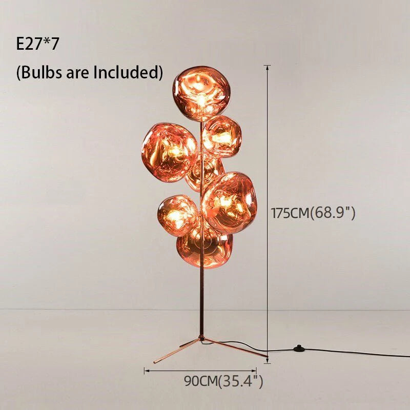 Moonstone Freiburg Standing Acrylic Lava Stone LED Floor La - Lamps | Lucera Lighting