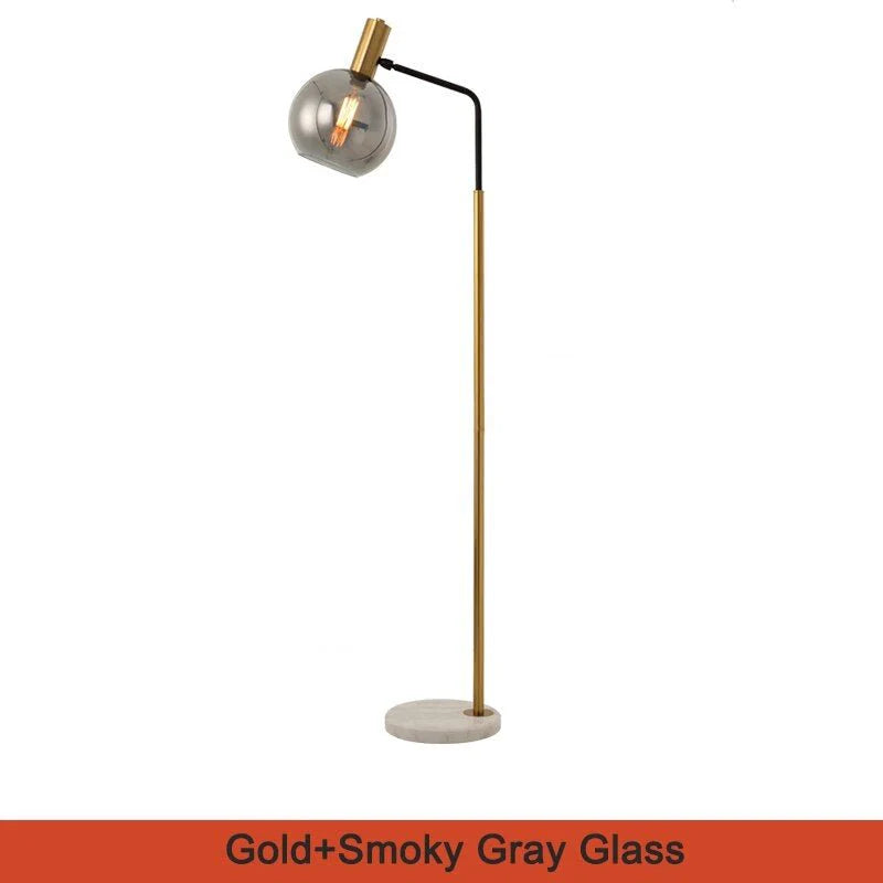 Cerise Gold Glass Luxury Floor Lamp - Lamps | Lucera Lighting