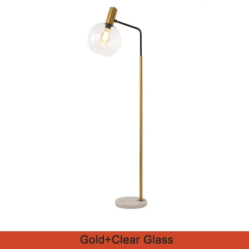 Cerise Gold Glass Luxury Floor Lamp - Lamps | Lucera Lighting
