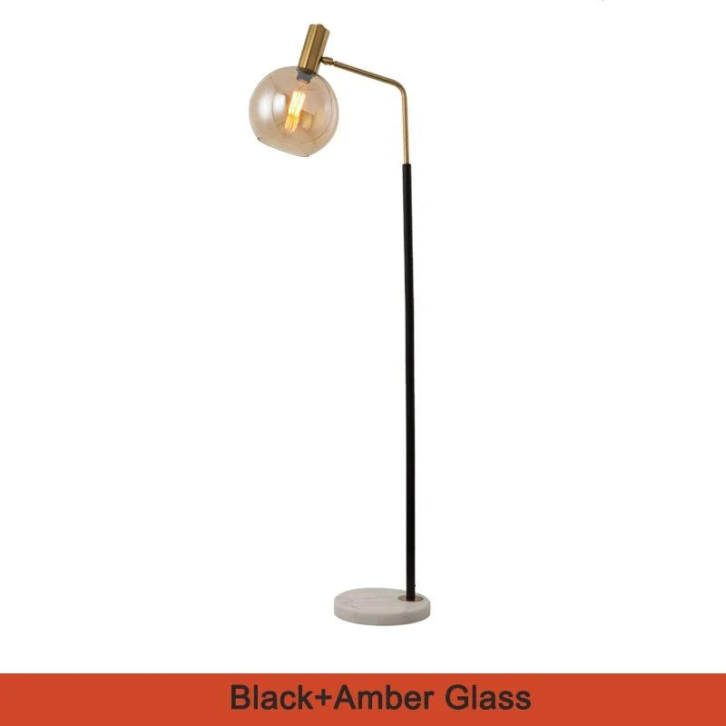 Cerise Gold Glass Luxury Floor Lamp - Lamps | Lucera Lighting