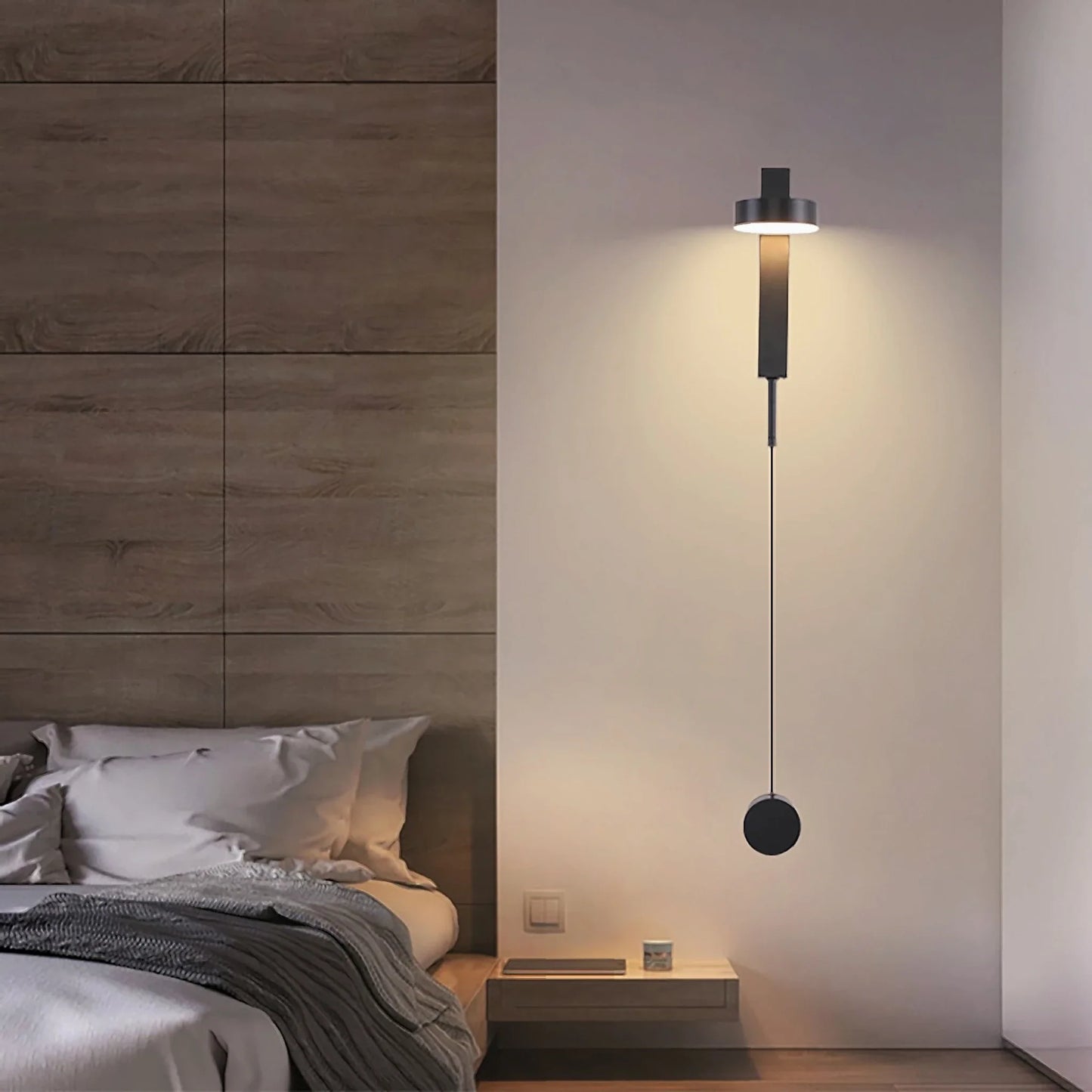 Ritardando Black/Gold Rotating LED Wall Sconce - Wall Lights & Sconces | Lucera Lighting