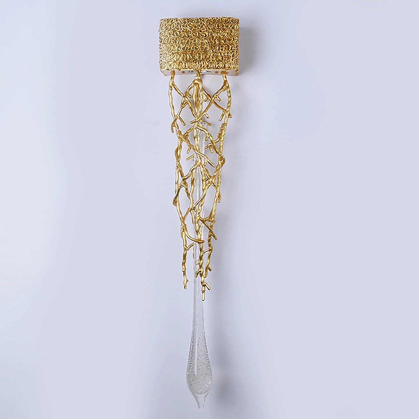 Rallentando LED Crystal Copper Wall Lamp - Wall Lights & Sconces | Lucera Lighting