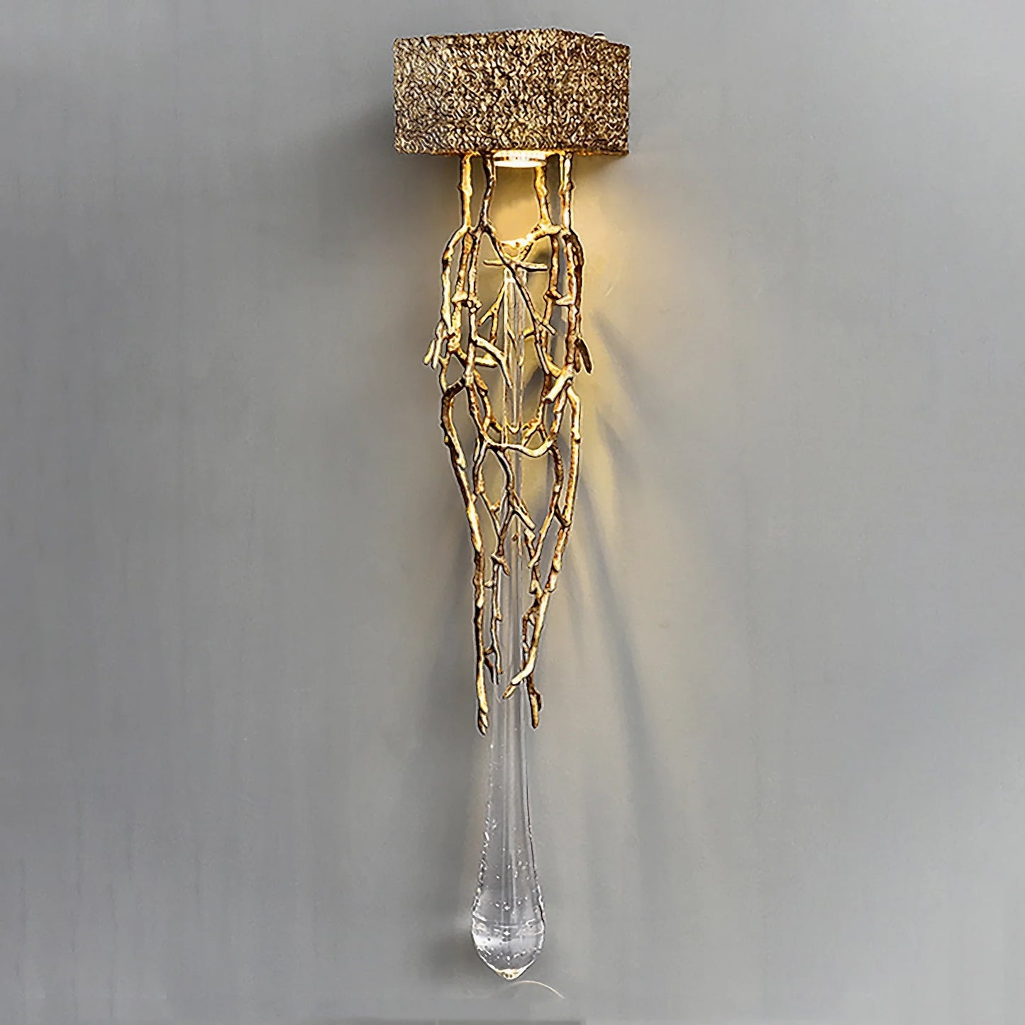 Rallentando LED Crystal Copper Wall Lamp - Wall Lights & Sconces | Lucera Lighting