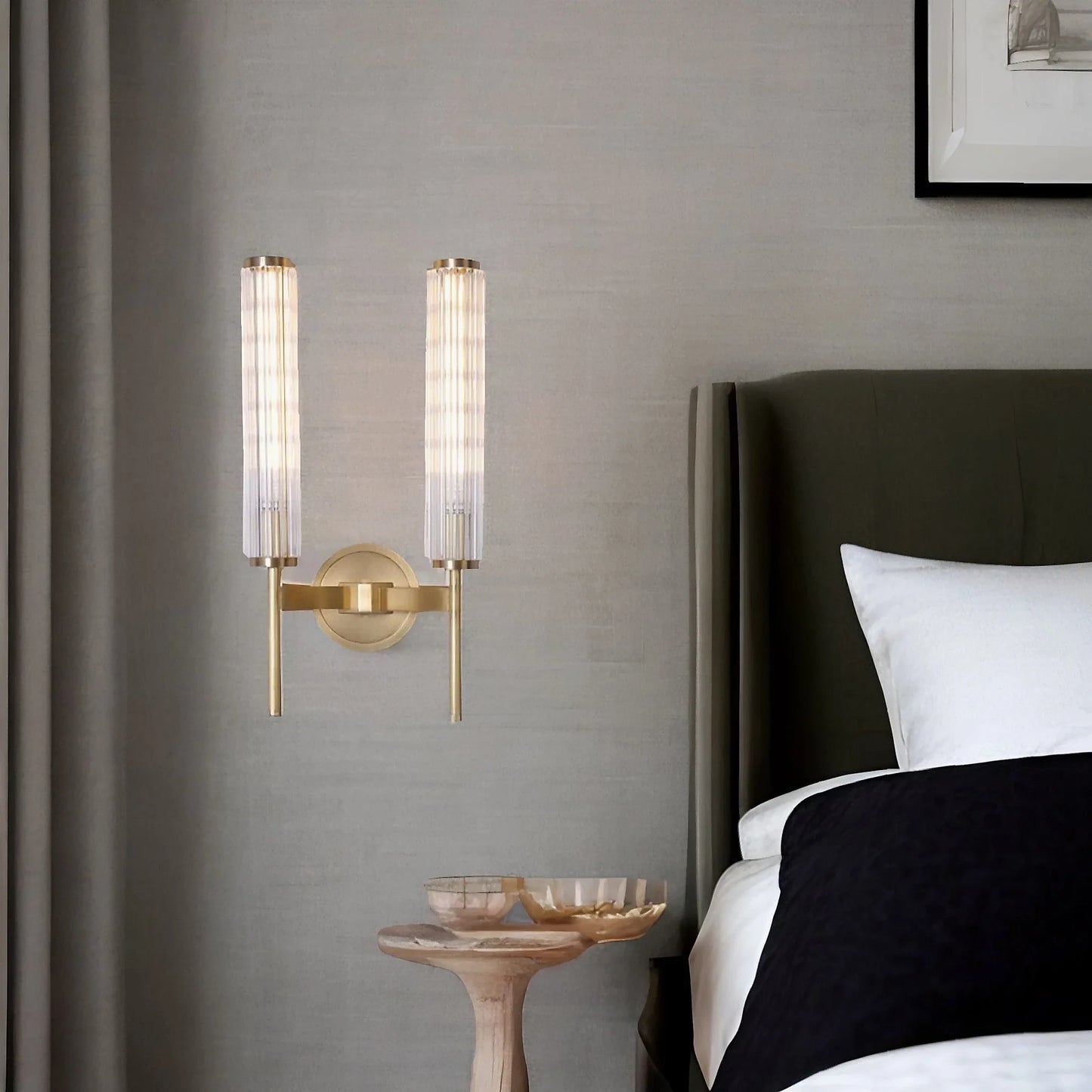 Sul Glass Copper Wall Sconce - Pendant Lights | Lucera Lighting