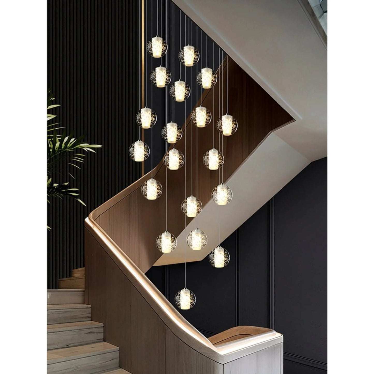 Vervain Crystal Hanging Light Fixture - Chandeliers | Lucera Lighting
