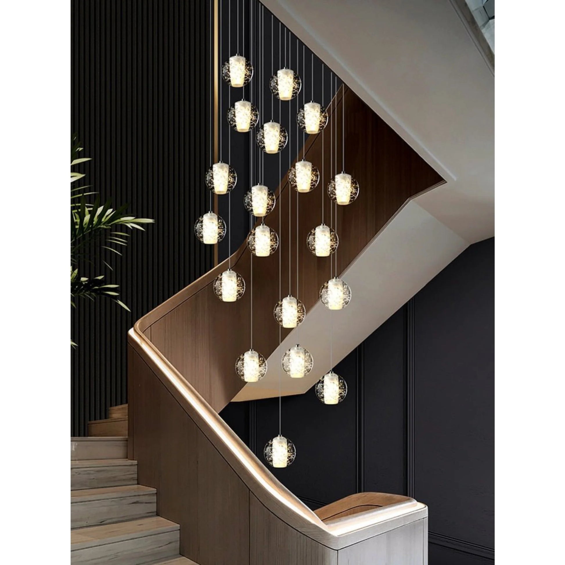 Vervain Crystal Hanging Light Fixture - Chandeliers | Lucera Lighting